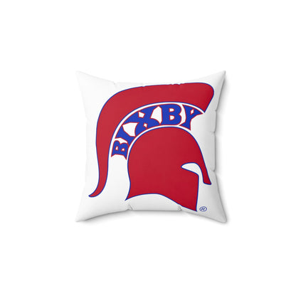 Bixby Spartans Red Logo Decorative Pillow
