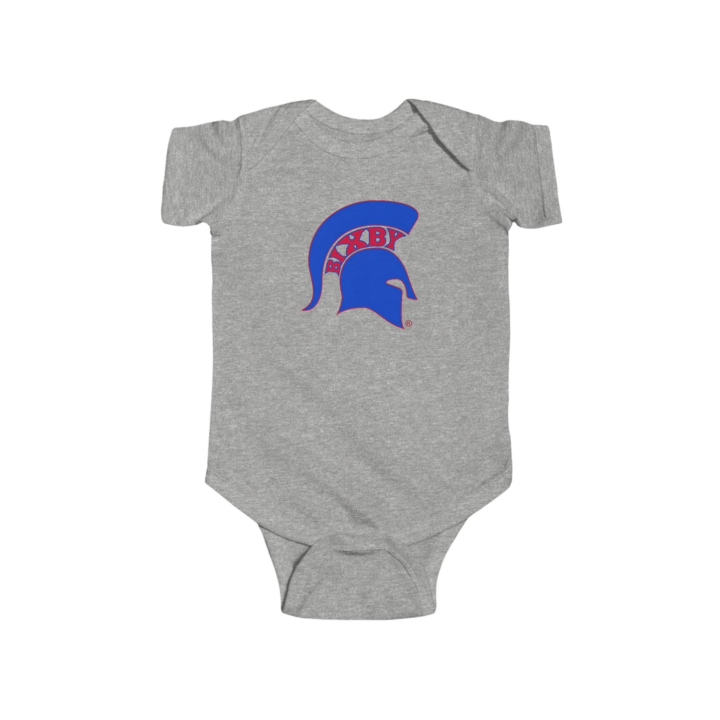 Baby Spartan Blue Logo Rabbit Skins Onesie