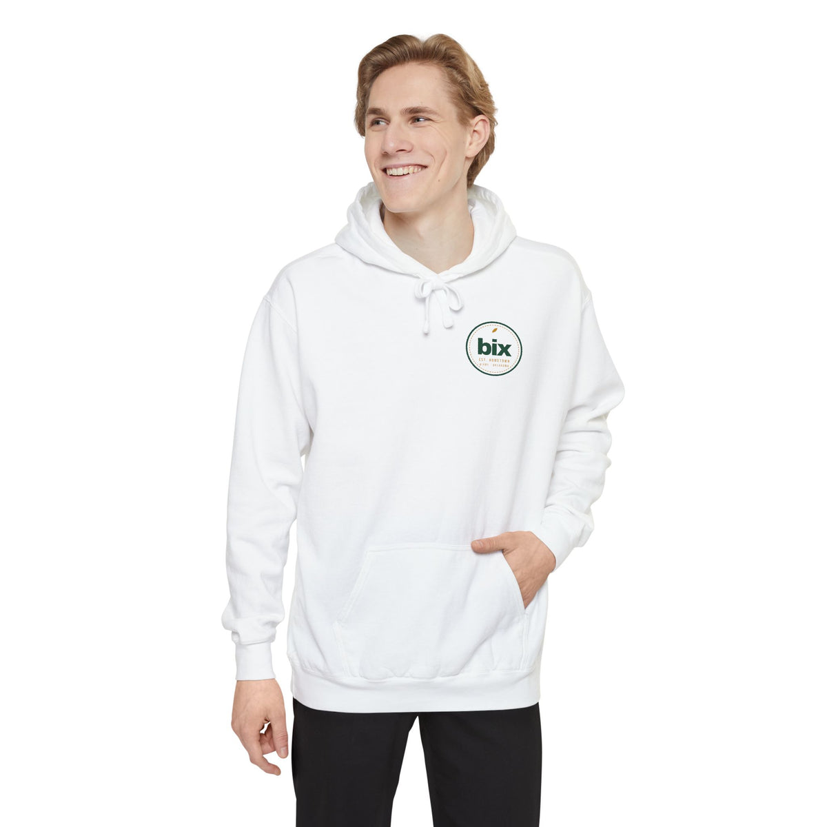 bix Stamp Left-Chest Hoodie