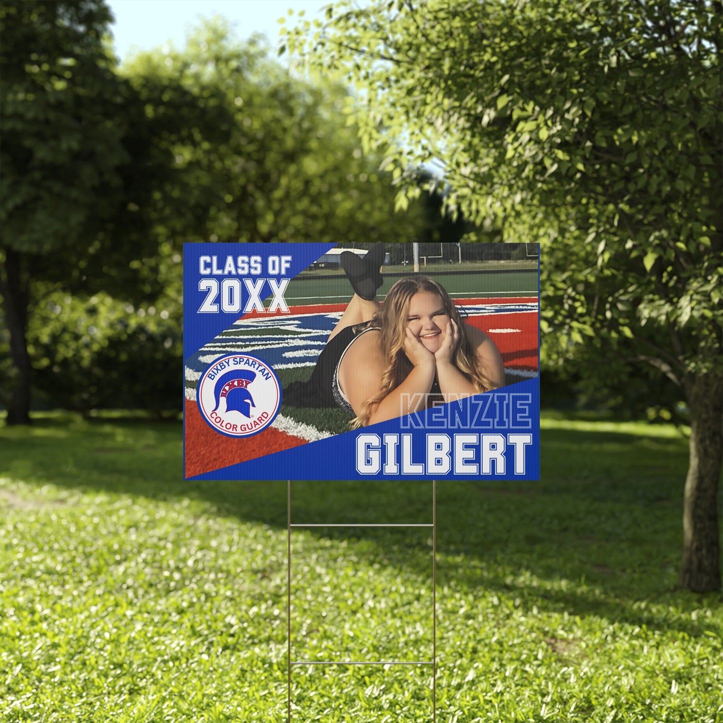 Kenzie Gilbert Color Guard Yard Sign