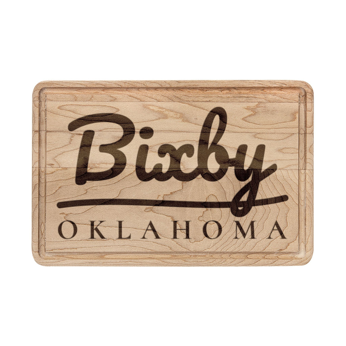 Bixby Garden Script Engraved Cutting Board