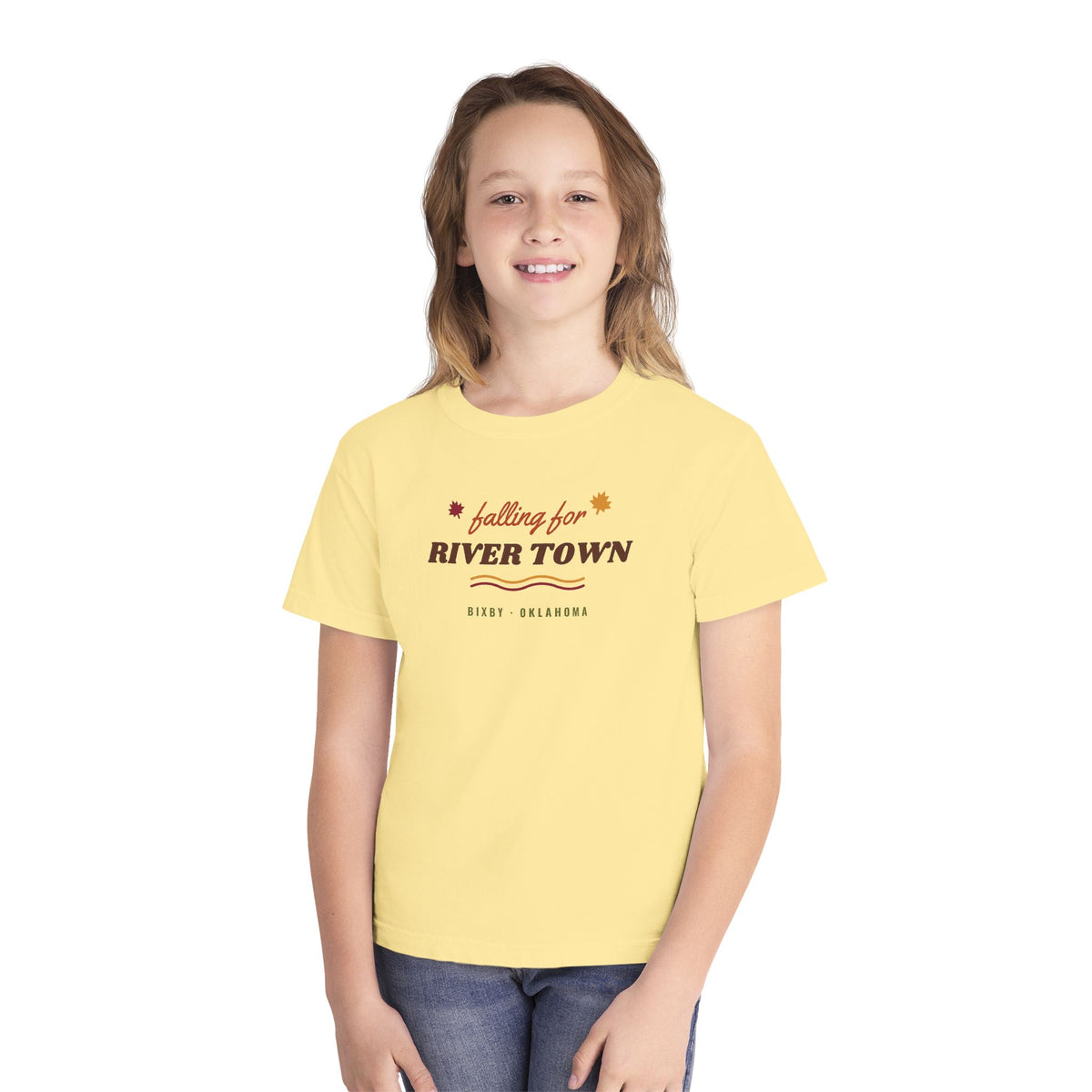 Falling for River Town Youth Tee