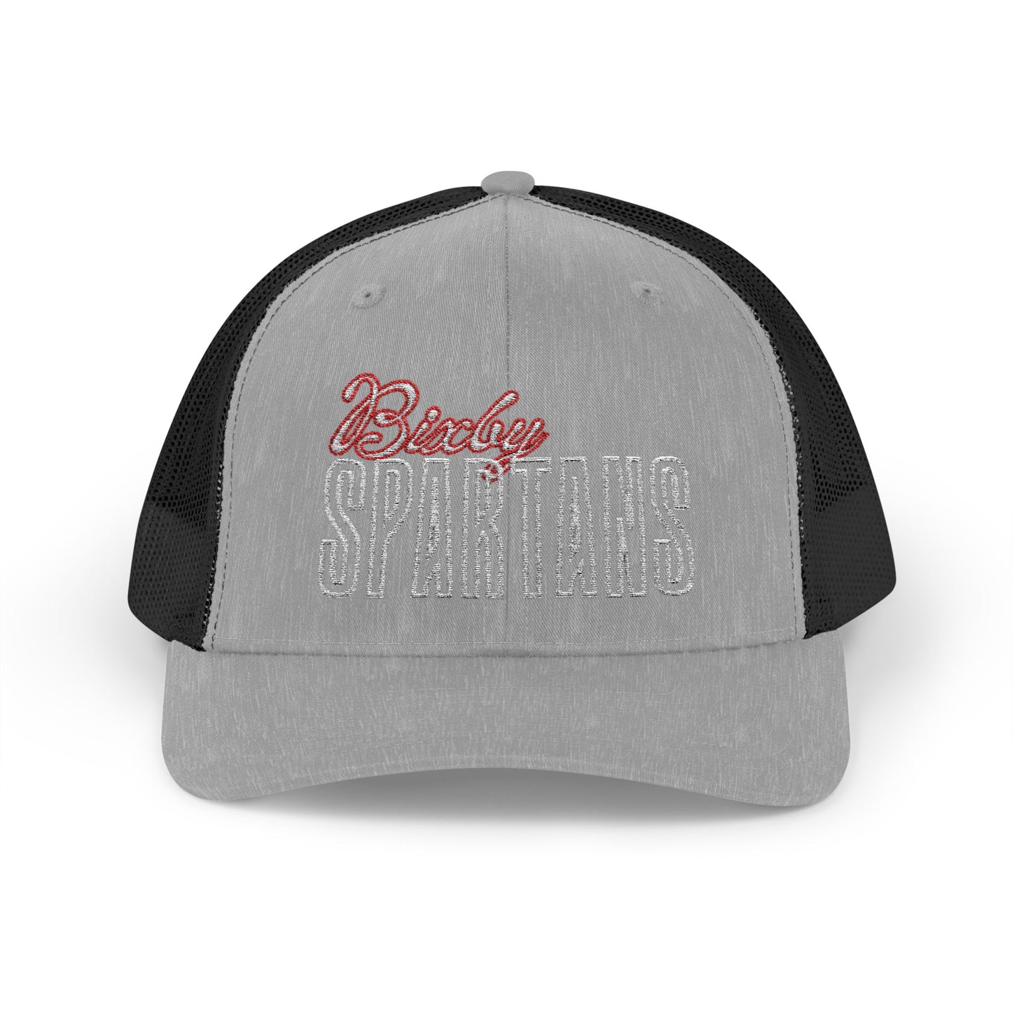 Bixby Spartan Cursive Embroidered Trucker Snapback