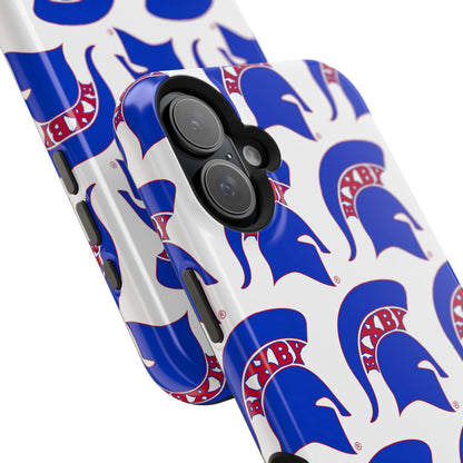 Bixby Spartan Blue Logo Impact Resistant iPhone Case