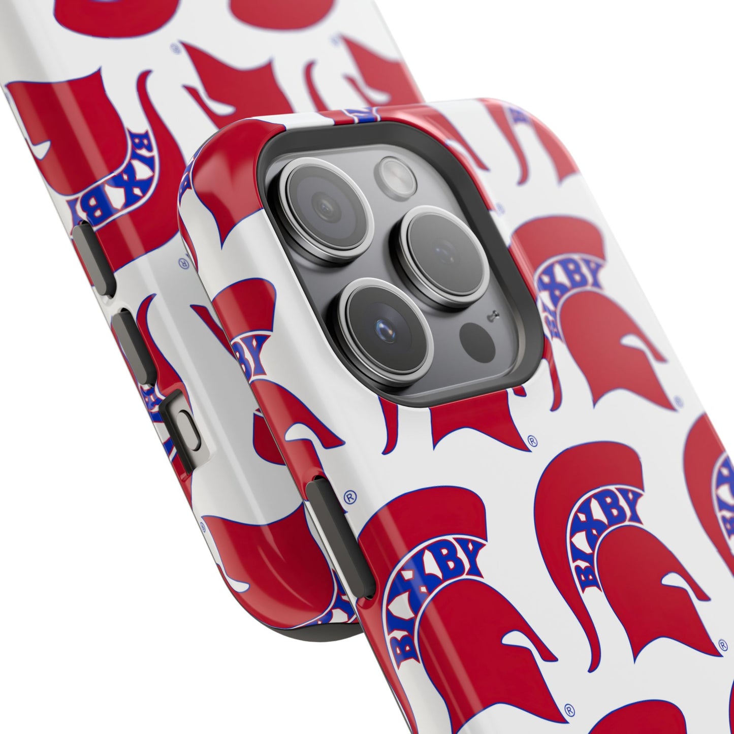 Bixby Spartan Red Logo Impact Resistant iPhone Case