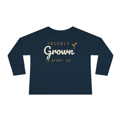 Freshly Grown in Bixby Toddler Long Sleeve Tee