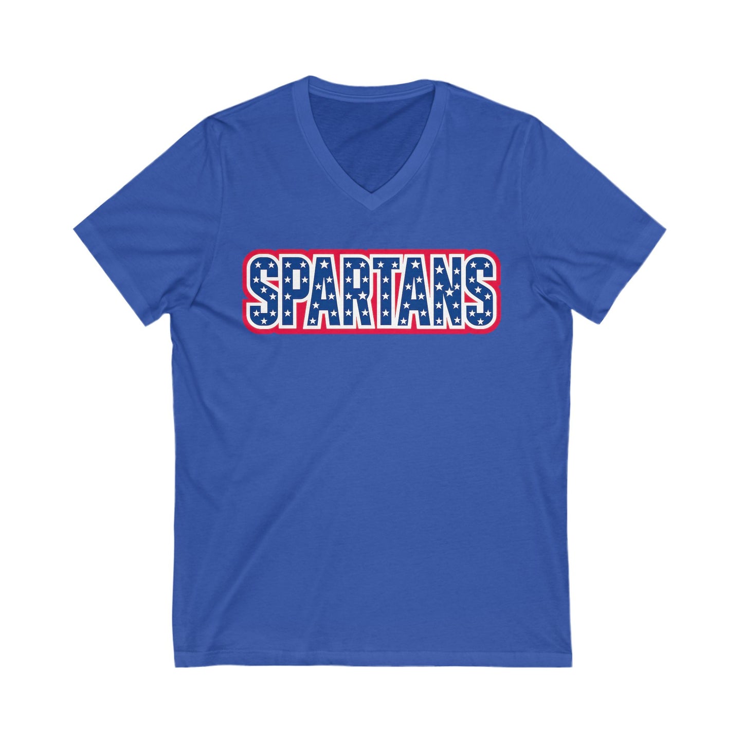 Spartans Patriotic Bella + Canvas V-Neck Tee