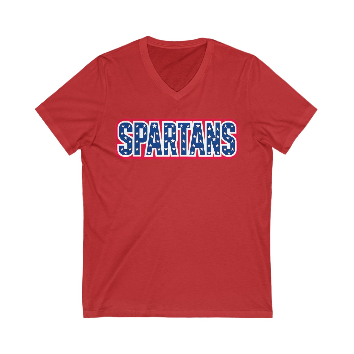 Spartans Patriotic Bella + Canvas V-Neck Tee