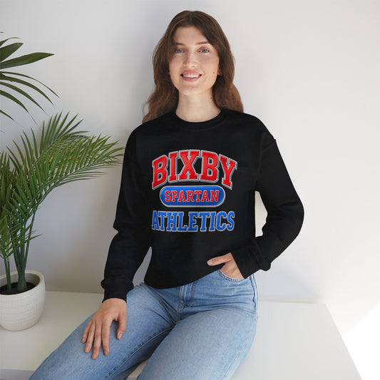 Bixby Spartan Athletics Metallic Gildan Sweatshirt