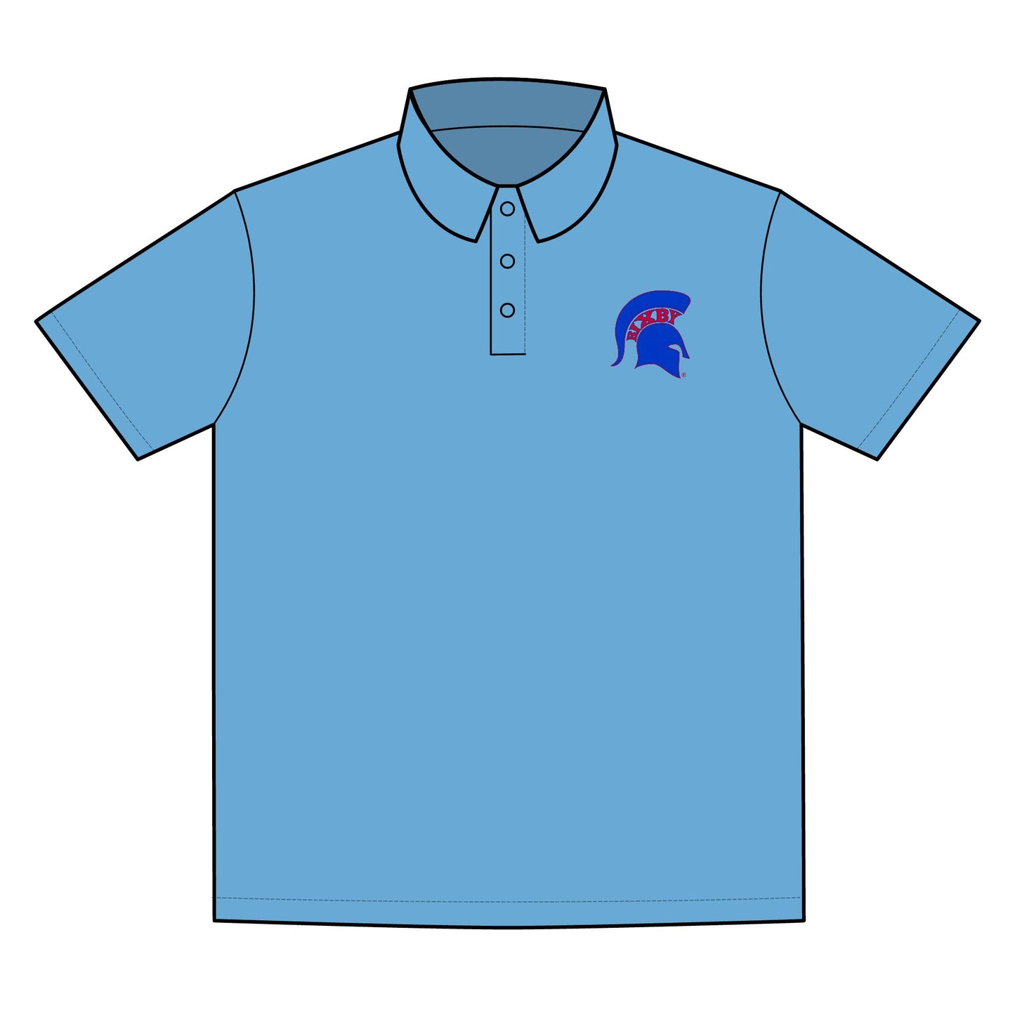 Spartan Blue Logo PosiCharge Sport-Tek Polo