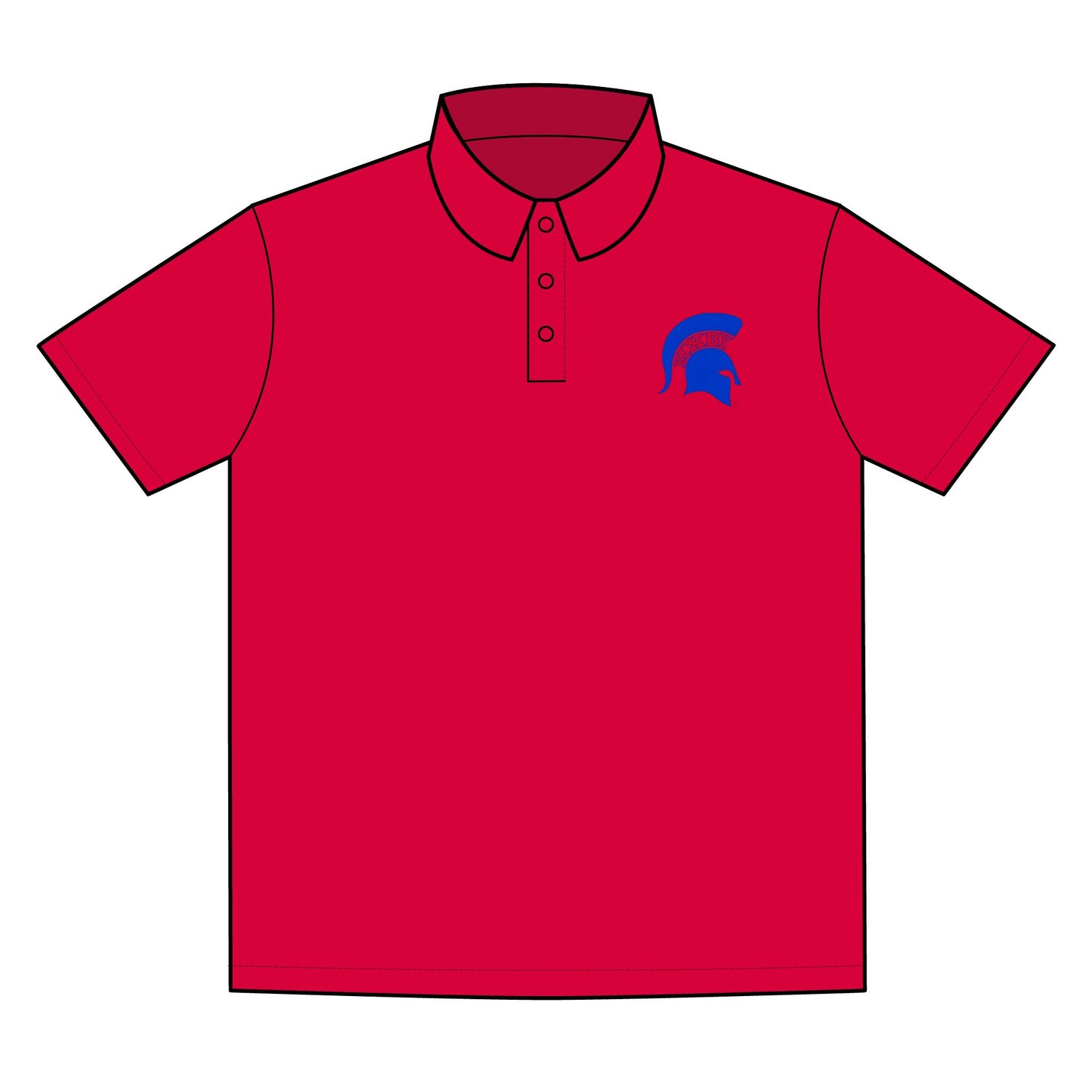 Spartan Blue Logo PosiCharge Sport-Tek Polo