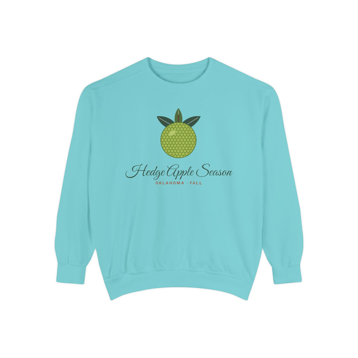 Hedge Apple Season Oklahoma Crewneck Sweatshirt | Comfort Colors