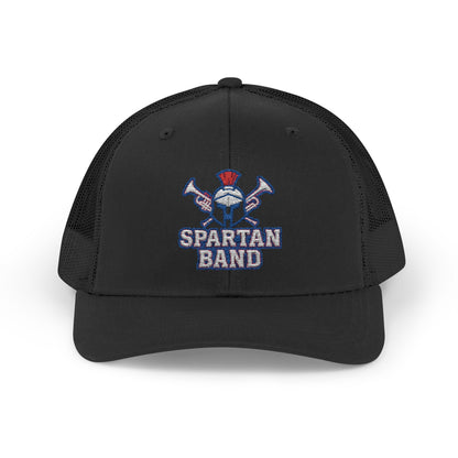 Spartan Band Embroidered Trucker Snapback