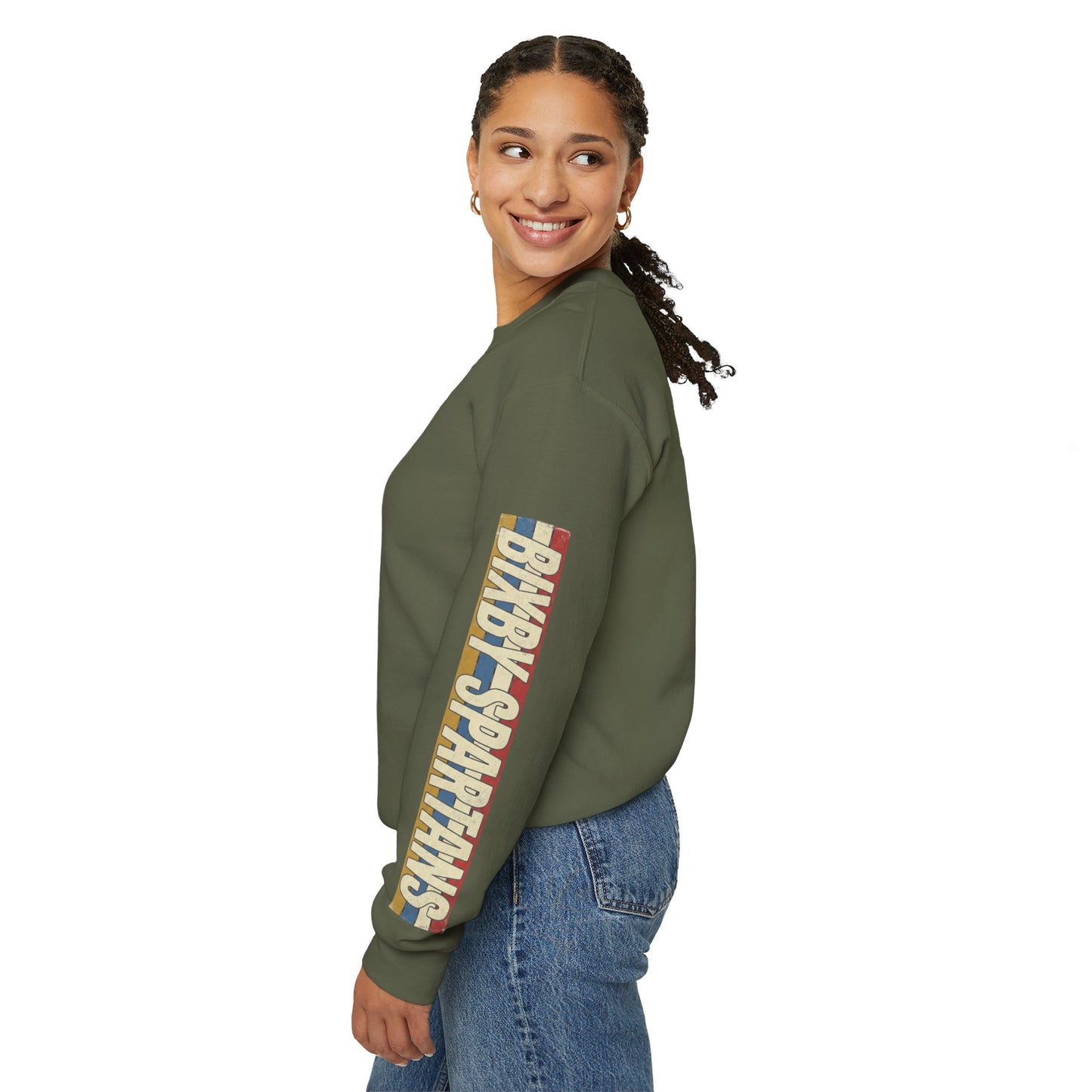 Bixby Spartans Sleeve Graphic Gildan Sweatshirt