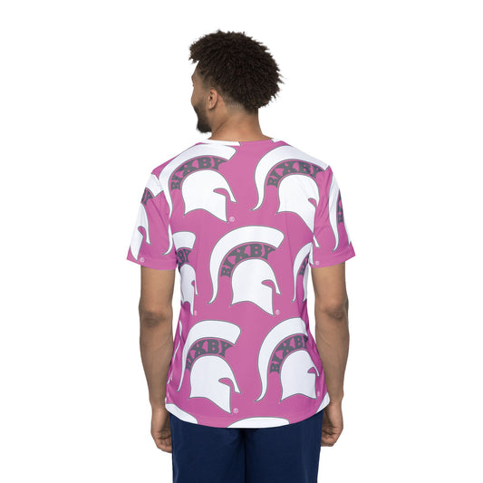 Bixby Spartan White Logo All Over Print Tee
