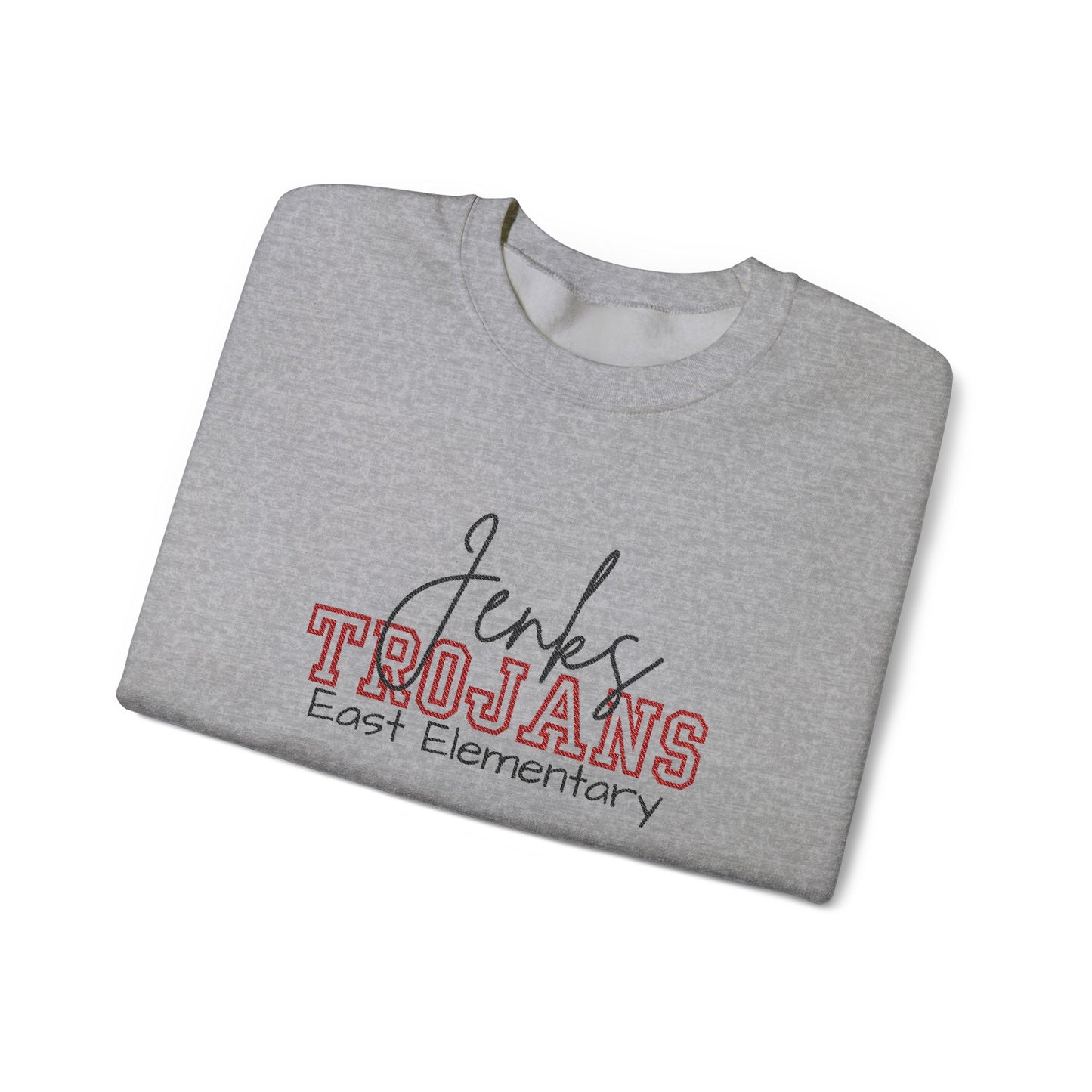 Personalized Embroidered Jenks Trojans Crewneck Sweatshirt