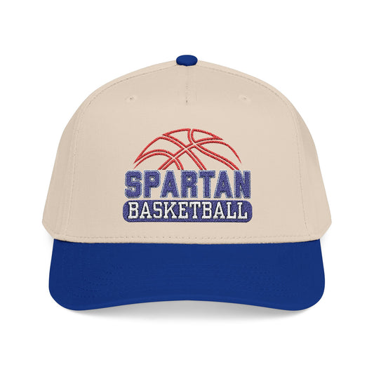 Spartan Basketball Embroidered Mid-Profile Ballcap