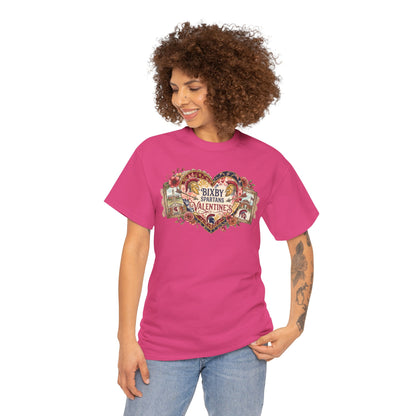 Bixby Spartans Valentine's Vintage Heart Gildan Tee
