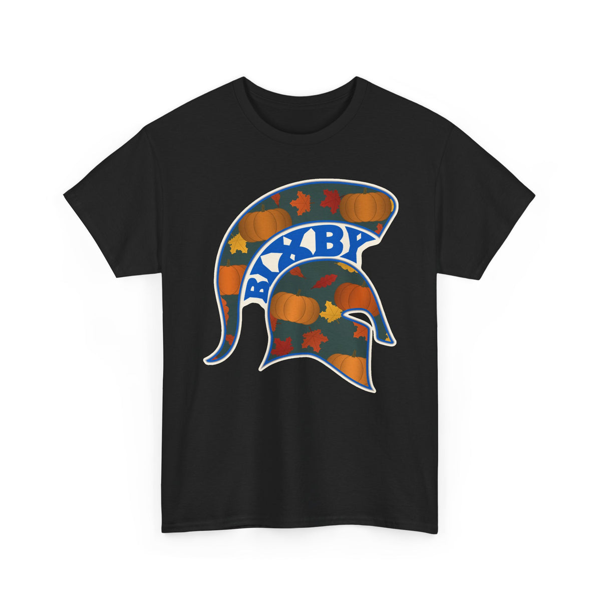 Bixby Spartans Pumpkin Patch Helmet Tee – Fall Game Day Shirt