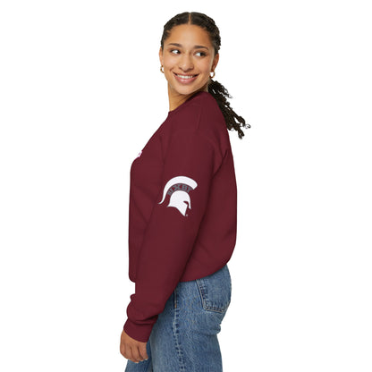 Bixby Spartans Pink Outline Gildan Sweatshirt