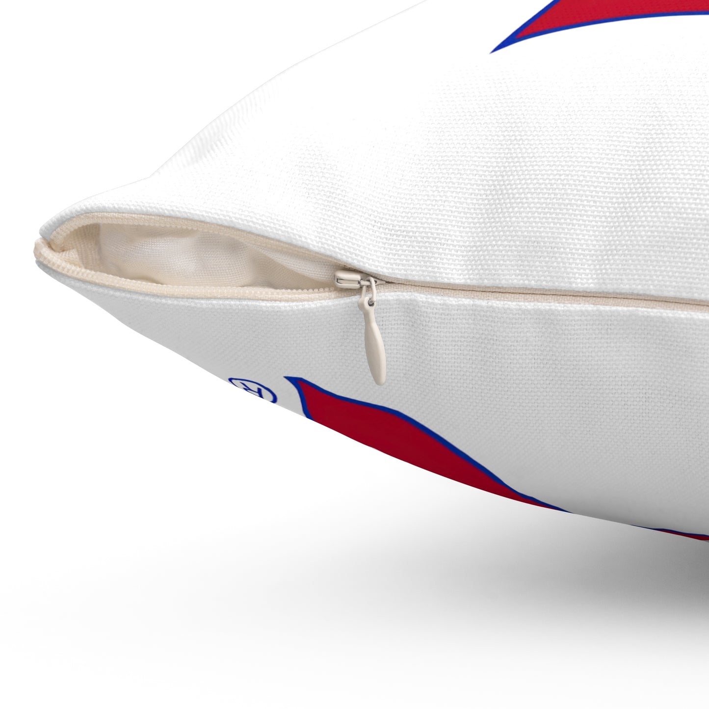 Bixby Spartans Red Logo Decorative Pillow