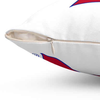 Bixby Spartans Red Logo Decorative Pillow