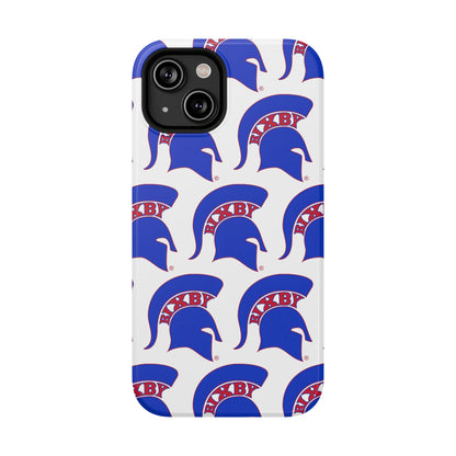 Bixby Spartan Blue Logo Impact Resistant iPhone Case