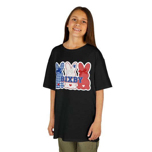 Red White Blue Bunny Trio Youth Tee