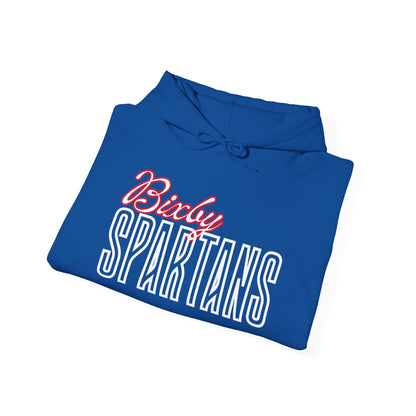 Bixby Spartans Cursive Gildan Hoodie
