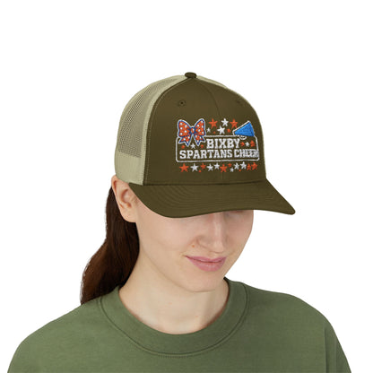 Bixby Spartans Cheer Embroidered Trucker Snapback