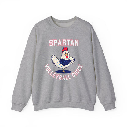 Bixby Spartan Volleyball Chick Gildan Sweatshirt