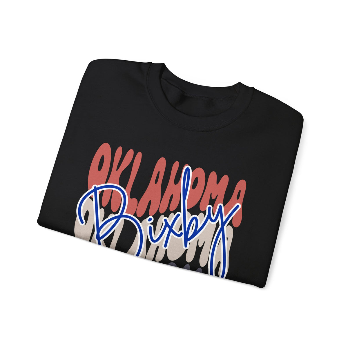 Bixby Spartans Custom City Name Oklahoma Script Sweatshirt