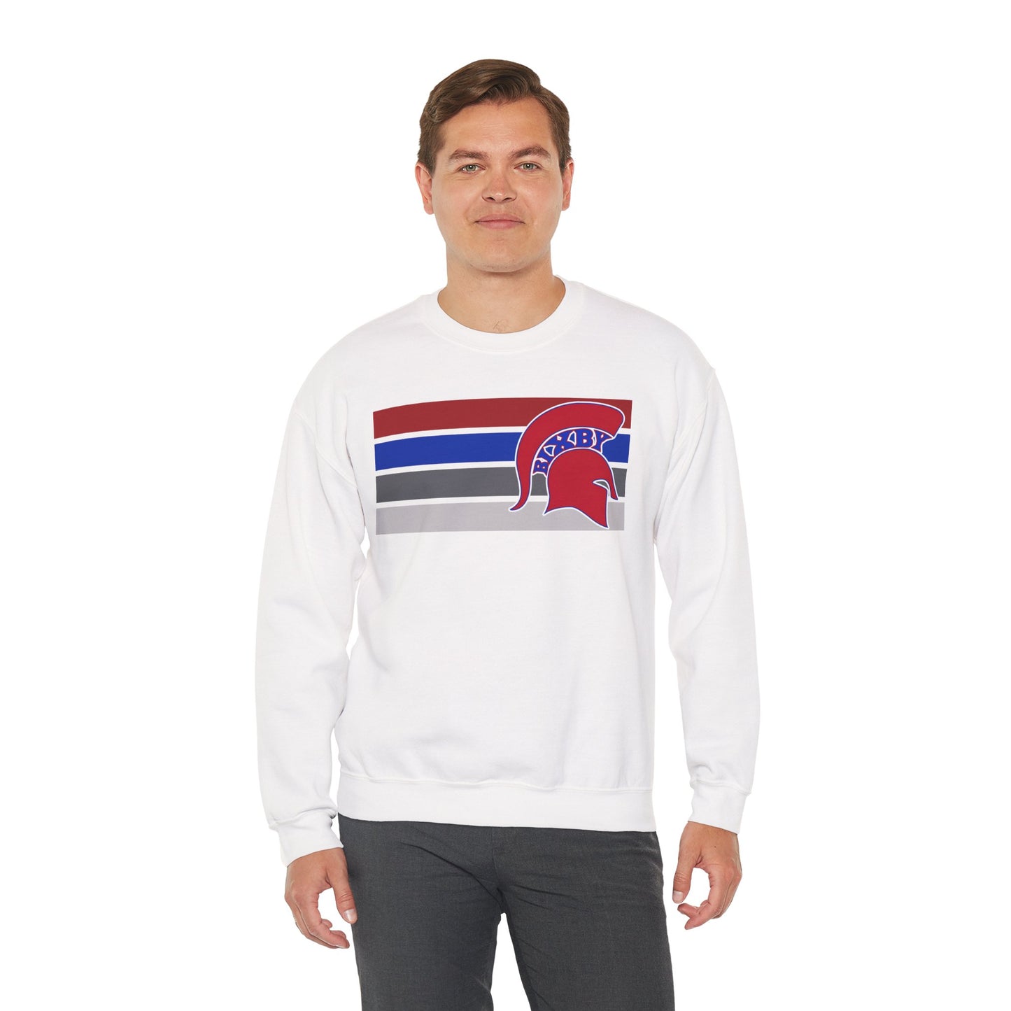 Bixby Spartan Red Logo Gildan Sweatshirt