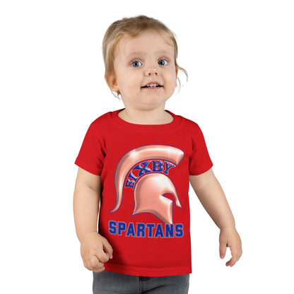 Bixby Spartans Metallic Rose Gold Toddler Tee