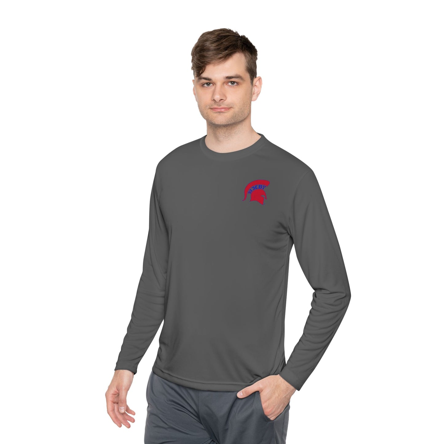 Spartan White Logo Long-Sleeve Sport-Tek Pullover