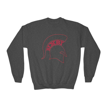 Youth Bixby Spartan Helmet Gildan Sweatshirt