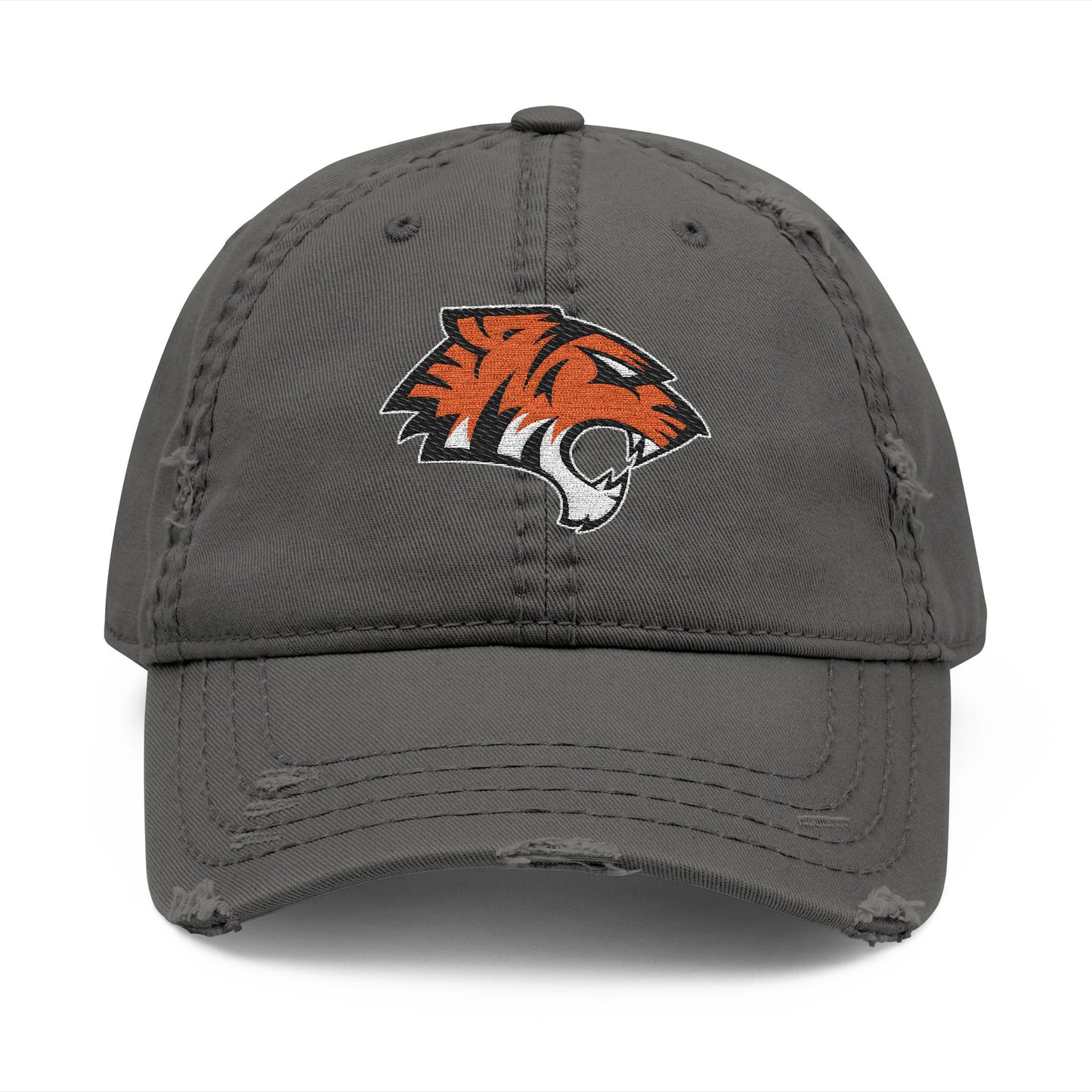 Coweta Tigers Distressed Embroidered Cap