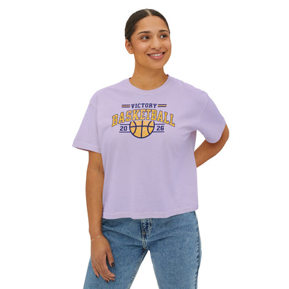Victory Basketball Crewneck Comfort Colors Boxy Tee