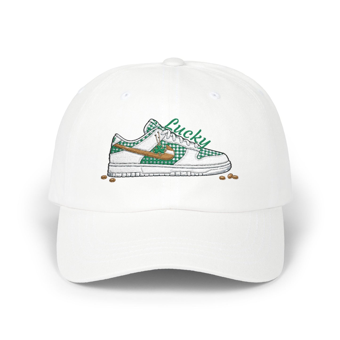 Embroidered Lucky Sneaker Dad Cap St. Patrick’s Day Casual Baseball Hat