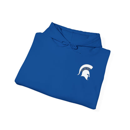 Kick. Pass. Score. Spartan Soccer Gildan Hoodie