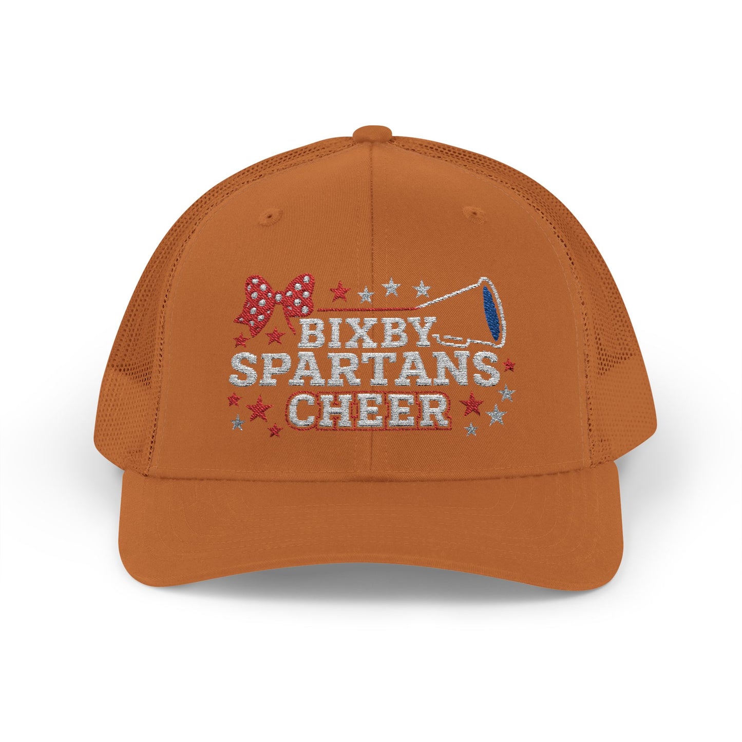 Bixby Spartans Cheer Embroidered Trucker Snapback