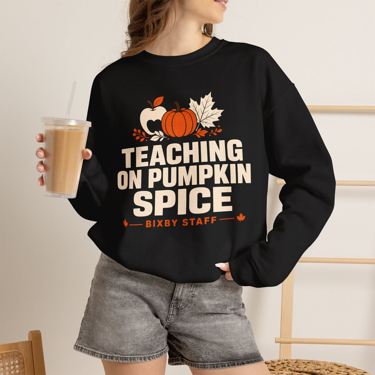 Bixby Spartans Teaching On Pumpkin Spice Bixby Sweatshirt