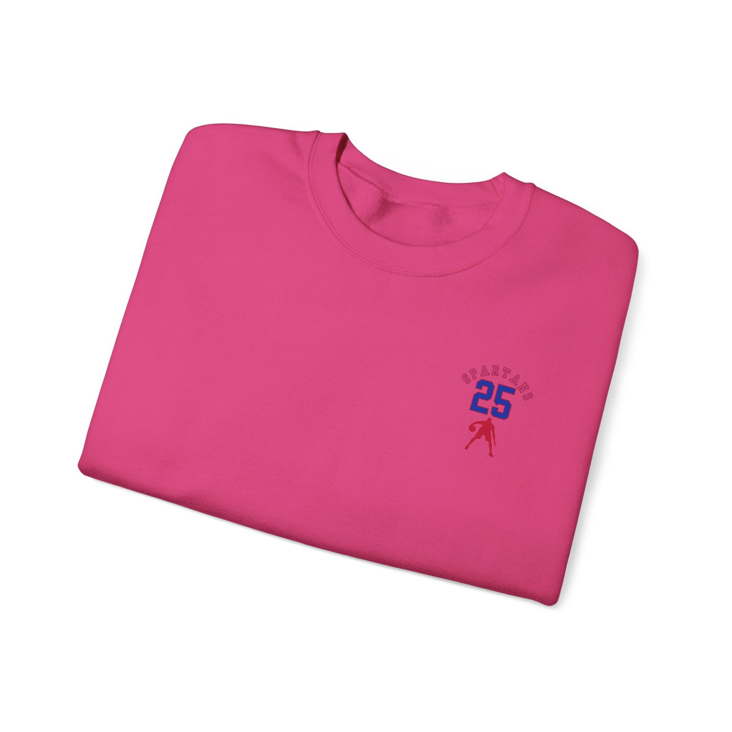 Personalized Boys Bixby Spartan Basketball Crewneck Sweatshirt