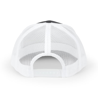 Bixby White Athletic Letter Embroidered Trucker Snapback