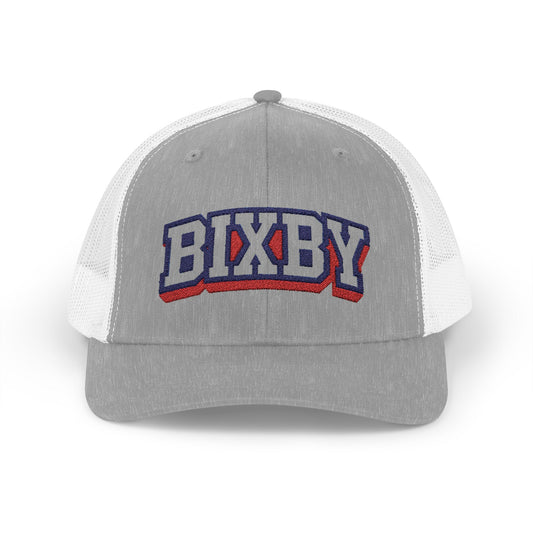 Bixby Raised Letter Embroidered Trucker Snapback