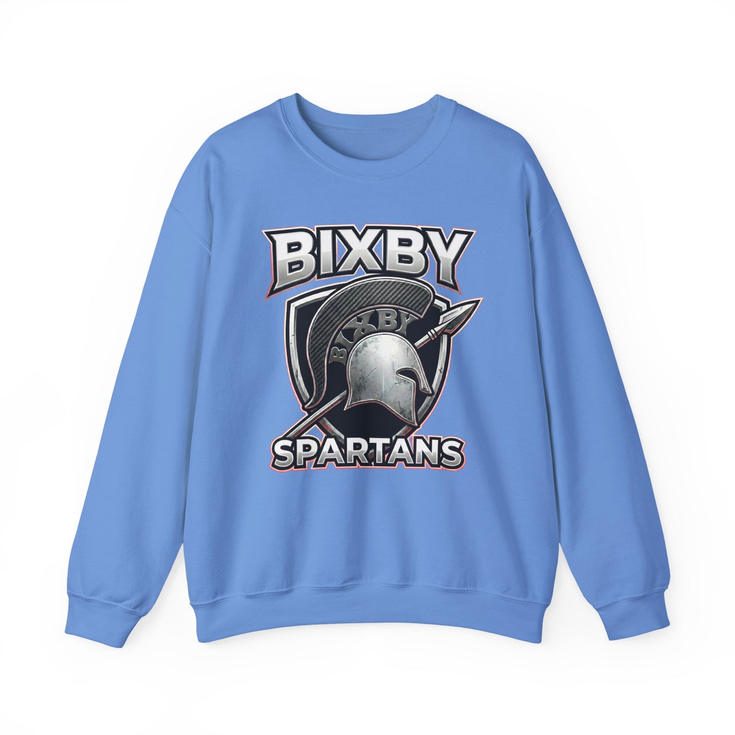 Bixby Spartans Crewneck Sweatshirt Vintage Helmet School Spirit