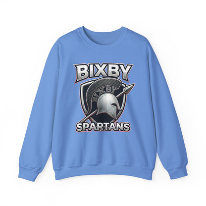 Bixby Spartans Crewneck Sweatshirt Vintage Helmet School Spirit