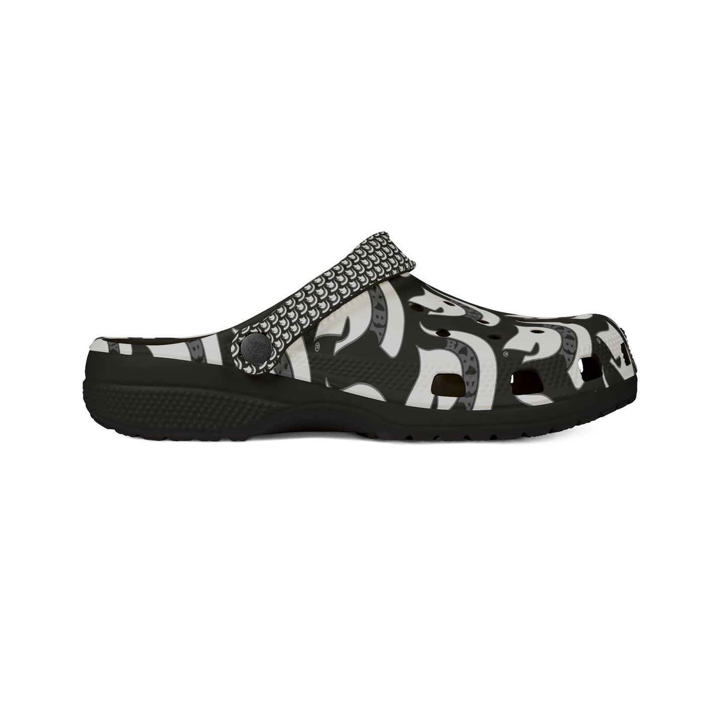 Spartan White Logo Crocs