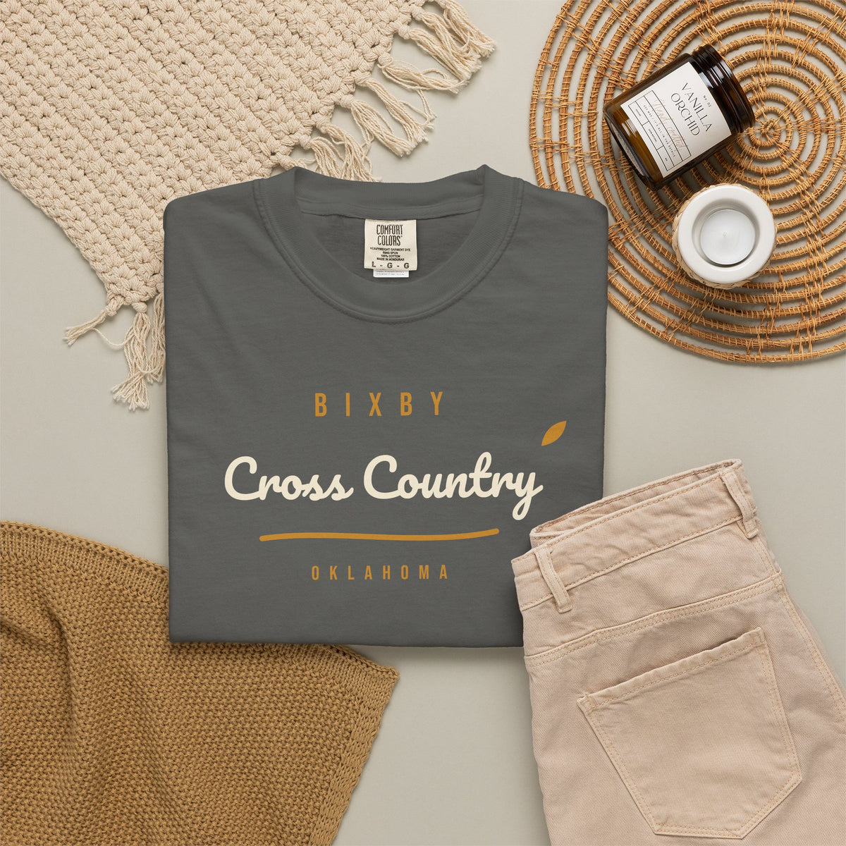 Bixby Cross Country Script Tee