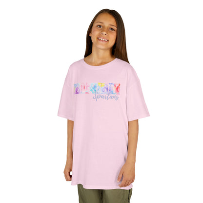 Bixby Spartans Boxy Floral Youth Tee